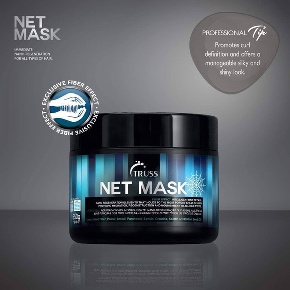 TRUSS Professional Net Mask Intensive Repair Hair Treatment Masque 550g Curly - Picture 15 of 15